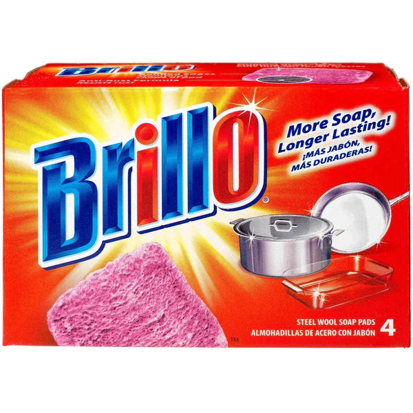 Brillo Steel Wool Soap Pads - 4ct/12pk