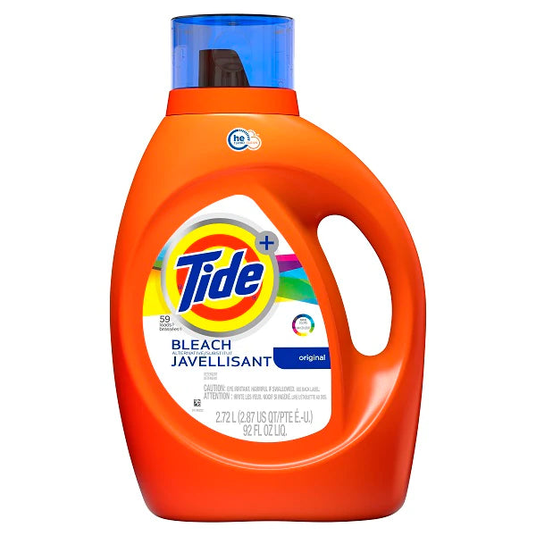 Tide Liq. 2X HE Plus Bleach Alternative Turbo Clean 59 Loads - 92oz/4pk