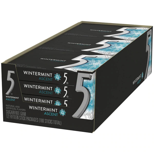 5 Gum Wintermint Ascent - 15ct/12pk