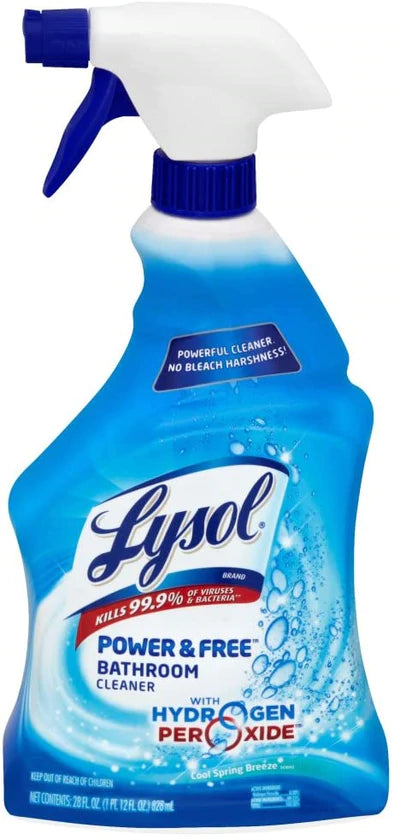 Lysol Bathroom Cleaner Power & Free Trigger - 28oz/9pk