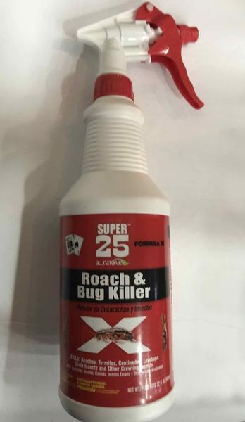 SG Super 25 All Natural Formula X Roach and Bug Killer - 32oz/4pk