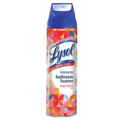 Lysol Bathroom Cleaner Brand New Day Foamer Aero Mango & Hibiscus - 19oz/12pk