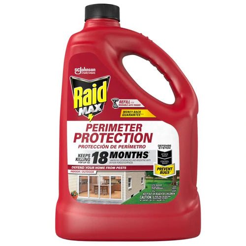 Raid Max Perimeter Protection Trigger Refill - 128oz/4pk