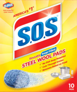 S.O.S. Steel Wool Soap Pads -10ct/6pk