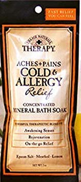 Village Naturals Therapy Aches & Pains Cold & Allergy Relief Mineral Soak Packet - 2oz/12pk