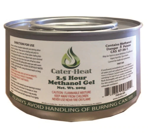 Cater - Heat 2.5 Hour Methanol Gel - 7oz/72pk