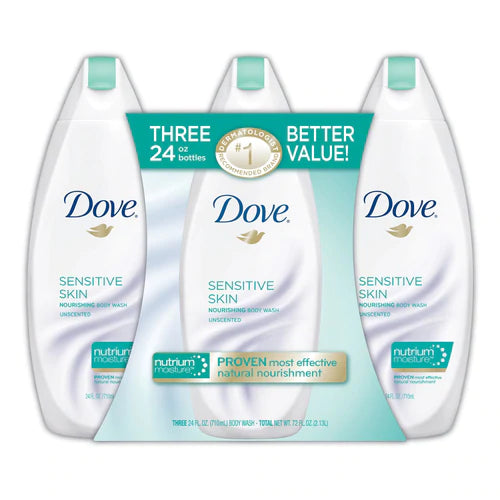 Dove Body Wash Nourishing Sensitive Skin - 24oz/3pk