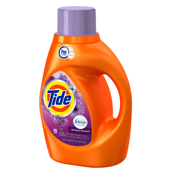 Tide Liq. 2X HE w/Febreze S&R 24 loads - 46oz/6pk