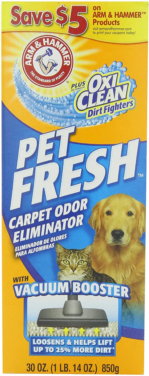 Arm & Hammer Carpet & Room Odor Eliminator Pet Fresh - 30oz/6pk