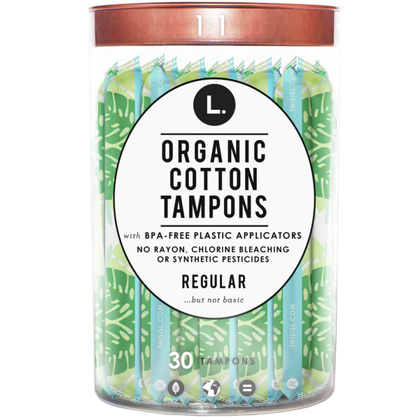 L. Organic Cotton Tampons Regular Absorbency - 30ct/8pk