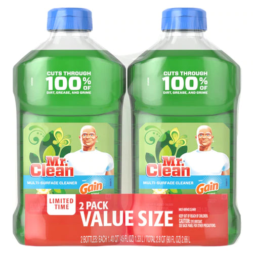 Mr Clean Multi Surface Cleaner with Gain Original - 2x45oz/5pk