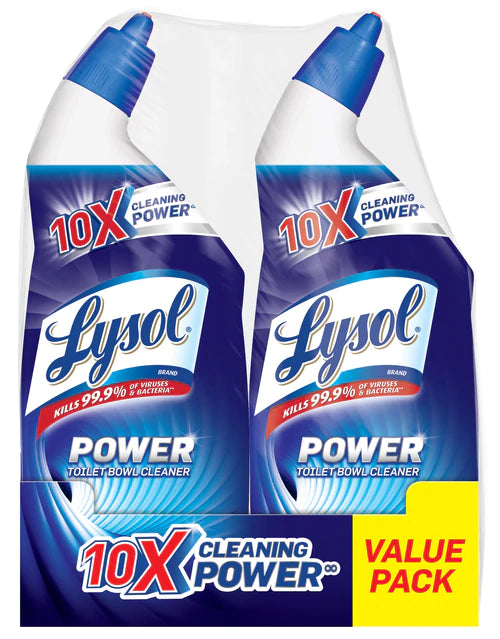 Lysol Toilet Bowl Cleaner Power Clean TWIN - 2x24oz/4pk