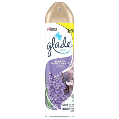 Glade Aerosol Tranquil Lavender & Aloe - 8oz/12pk