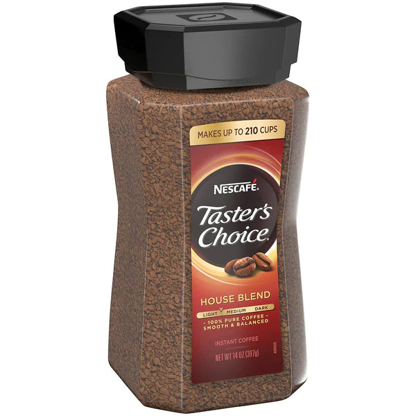 Nescafe Taster's Choice Instant Coffee House Blend - 14 oz/12pk