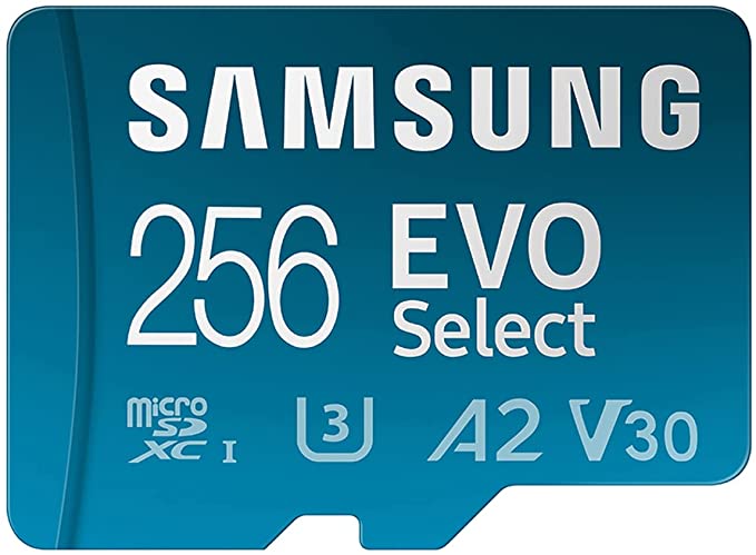 SAMSUNG EVO Select Micro SD-Memory-Card + Adapter, 256GB