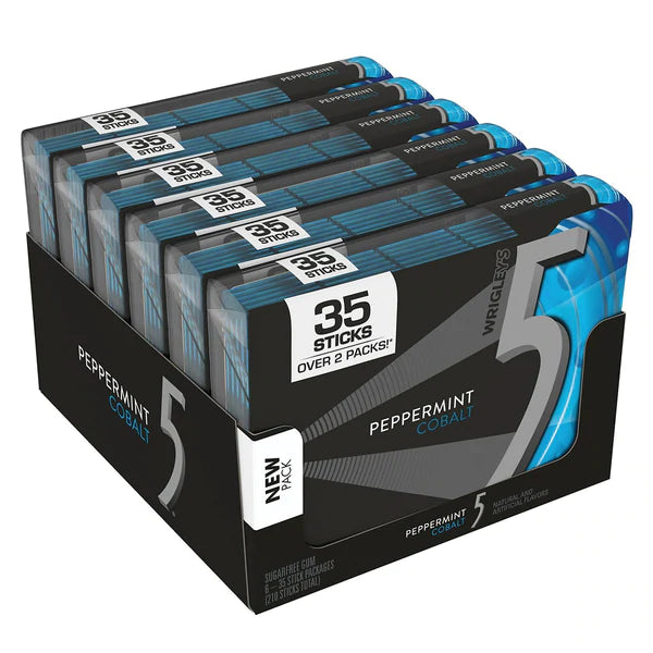 5 Gum Cobalt peppermint - 35ct/6pk