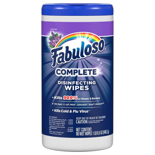 Fabuloso Lavender Complete Disinfecting Wipes - 90ct/4pk