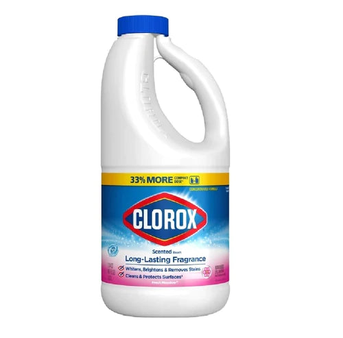 Clorox Bleach Liquid Fresh Meadow Concentrated - 43oz/6pk