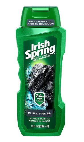 Irish Spring Charcoal Body Wash Pure Fresh - 18oz/6pk