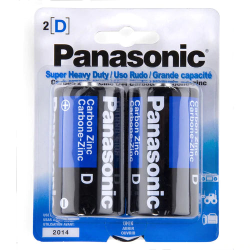 Panasonic Batteries "D" - 2/48pk