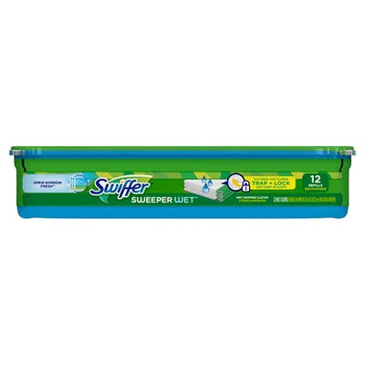 Swiffer Sweeper Refill Wet Cloths Open Window Fresh - 12ct/ 6pk