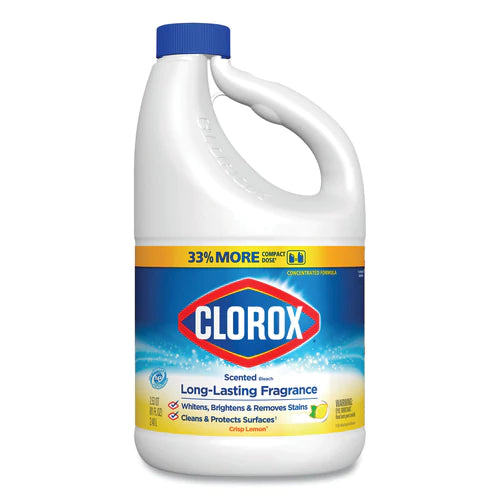 Clorox Bleach Liquid Crisp Lemon Concentrated - 81oz/65pk