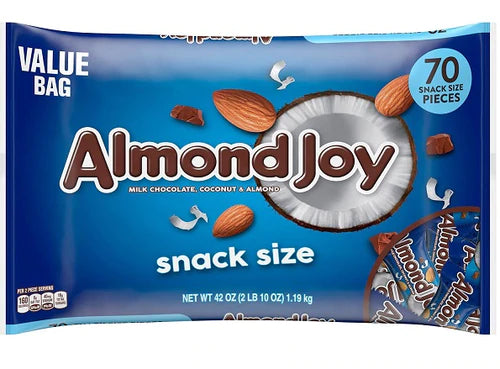 Almond Joy Snack Size Bars Bag - 70ct/42oz/1pk