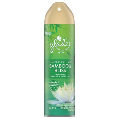 Glade Aerosol Bamboo & Waterlily Bliss - 8oz/12pk