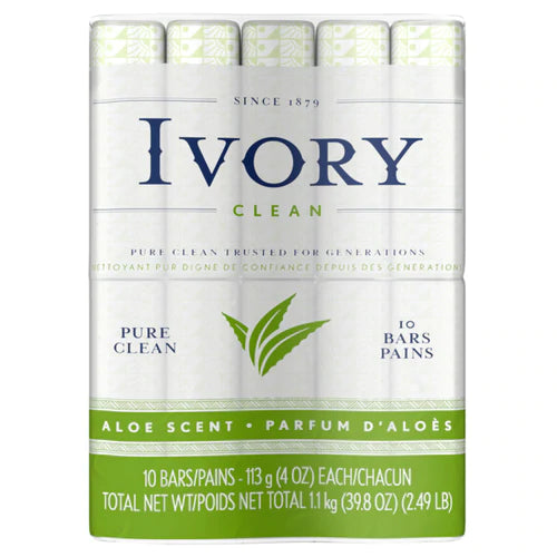 Ivory Bar Soap ALOE - 4.0oz/10bar/8pk