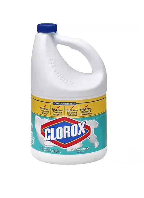 Clorox Bleach Liquid Clean Linen Concentrated - 81oz/6pk