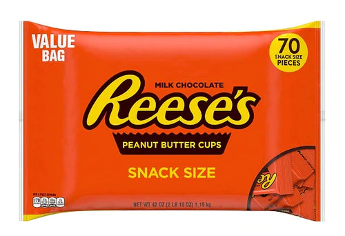 Reese's Peanut Butter Cups Snack Size Bag - 70ct/42oz/1pk