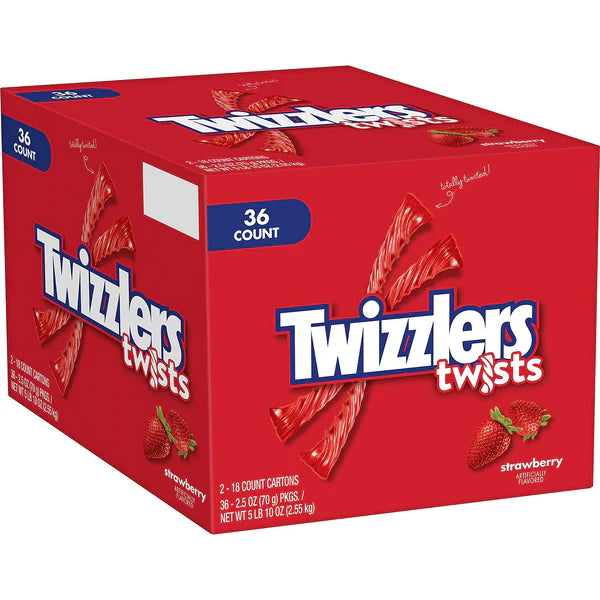 Twizzlers Strawberry Twists - 2.5oz/36pk