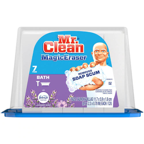 Mr. Clean Cleaning Pads w/ Durafoam Febreze Lavender Scent - 7ct/4pk