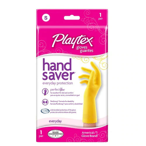 Playtex Handsaver Flex Strong Glove Yellow Small - 1ct/12pk