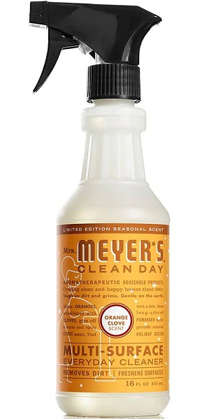 Mrs. Meyer's Multi-Surface Orange Clove- 16oz/6pk