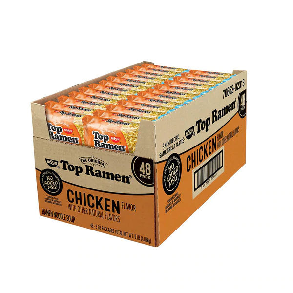 Nissin Top RAMEN Chicken - 3oz/48pk