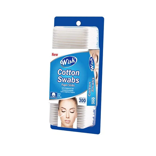 Cotton Swabs WISH Care - 300ct/48pk