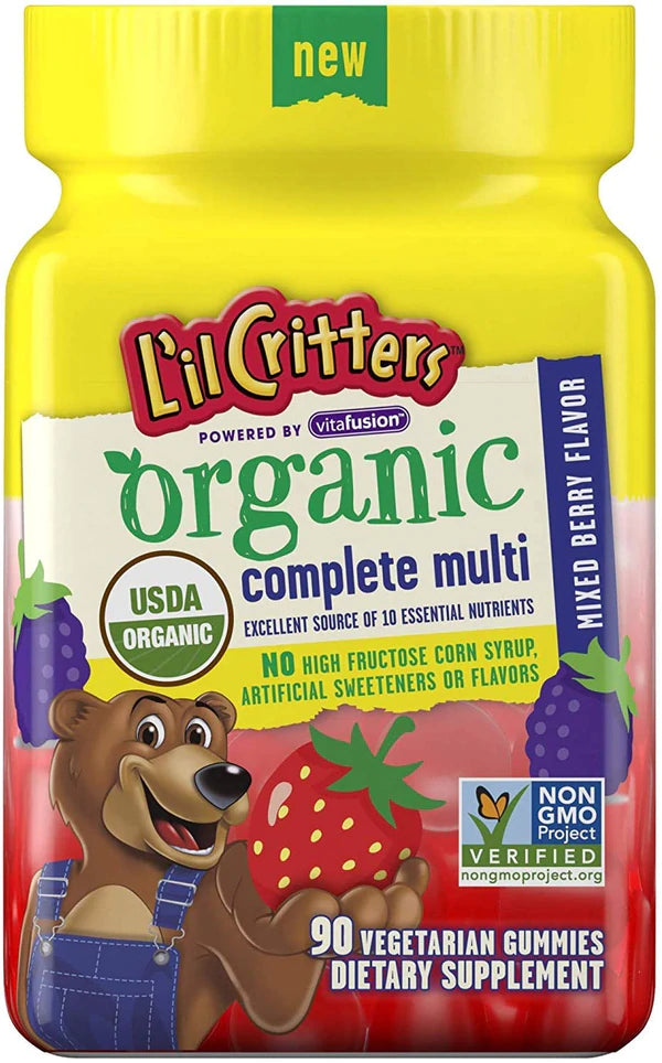 L'il Critters Organic Multivitamin - 90ct/12pk