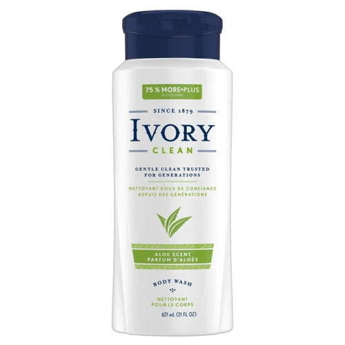 Ivory Clean Aloe Body Wash - 21oz/4pk