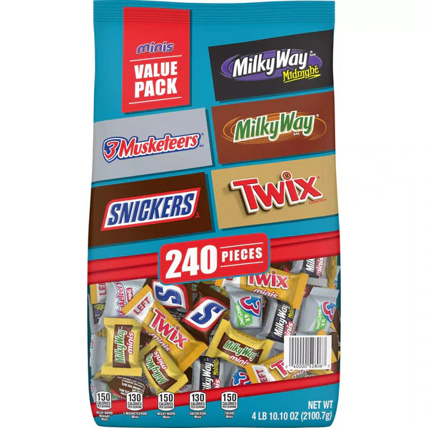 Mars Chocolate Mini Size Candy Variety Mix - 240ct/1pk