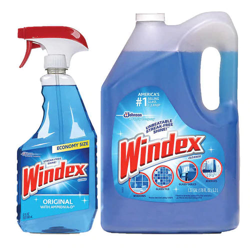 Windex Original Glass Cleaner 32 fl. oz. & 176 fl.oz. Refill - 208oz/3pk