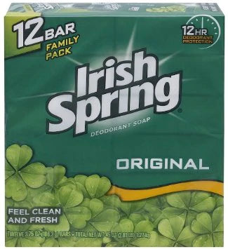 Irish Spring Original Scent - 12bar/6pk