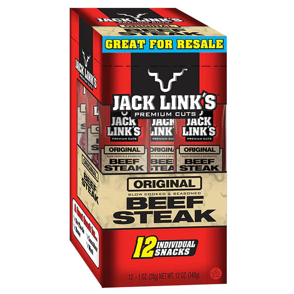 Jack link's Original Beef Steak - 1oz/12pk