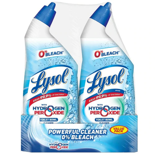 Lysol TOILET BOWL Cleaner POWER & FREE Twin Pack - 2x24oz/4pk