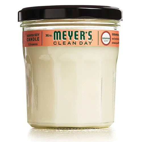 Mrs. Meyer's CANDLE SOY Geranium - 7.2oz/6pk