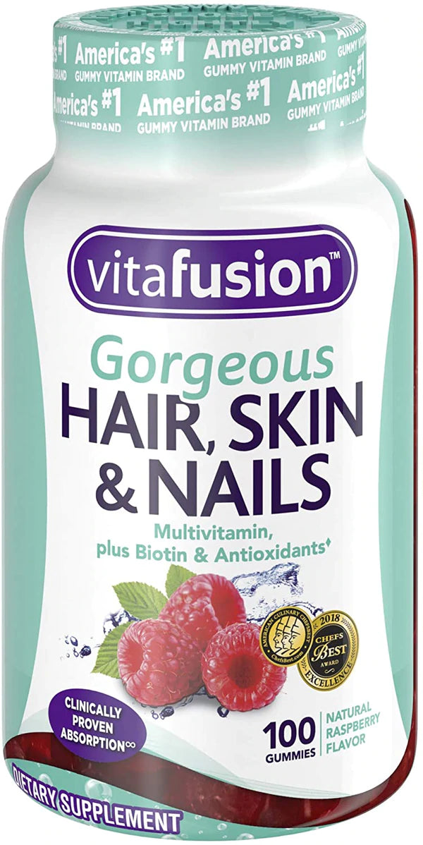 Vitafusion Gorgeous Hair Skin & Nails Multivitamin - 100ct/12pk