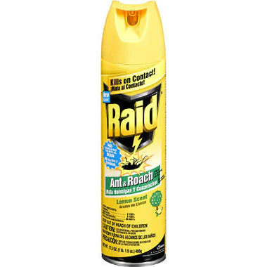 RAID Ant & Roach AERO LEMON - 17.5oz/12pk