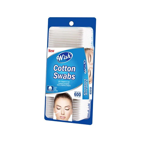 Cotton Swabs WISH Care - 600ct/48pk