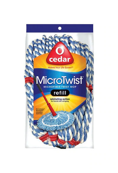 O-Cedar Micro Twist Microfiber Mop Refill - 4pk