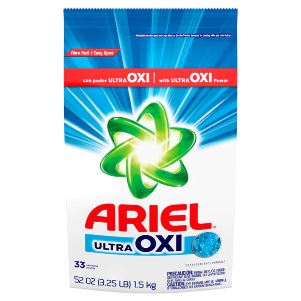 Ariel Powder Laundry Detergent w/ Ultra Oxi - 52oz/6pk